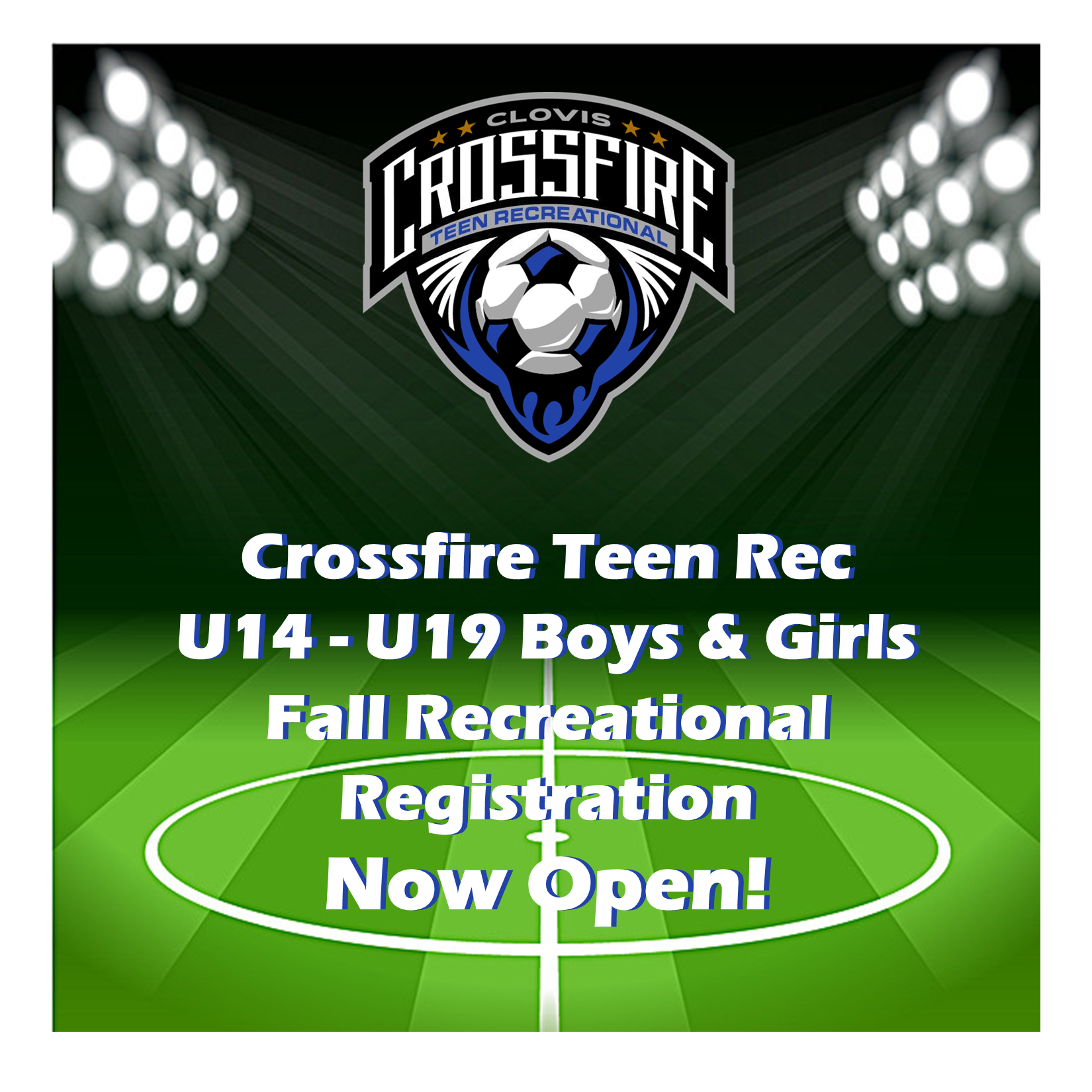 2020 Fall Registration is open Clovis Crossfire Soccer League