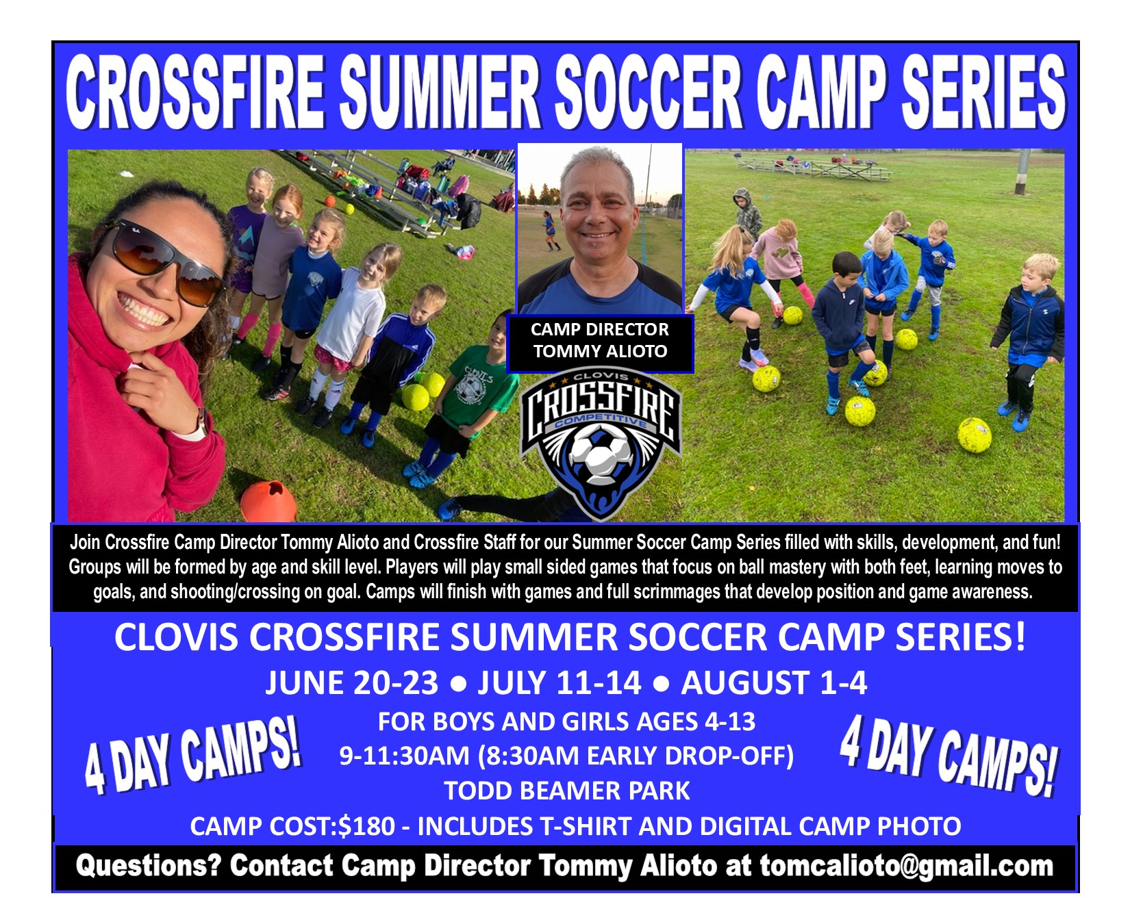 Summer Soccer Camp Series! Clovis Crossfire Soccer League